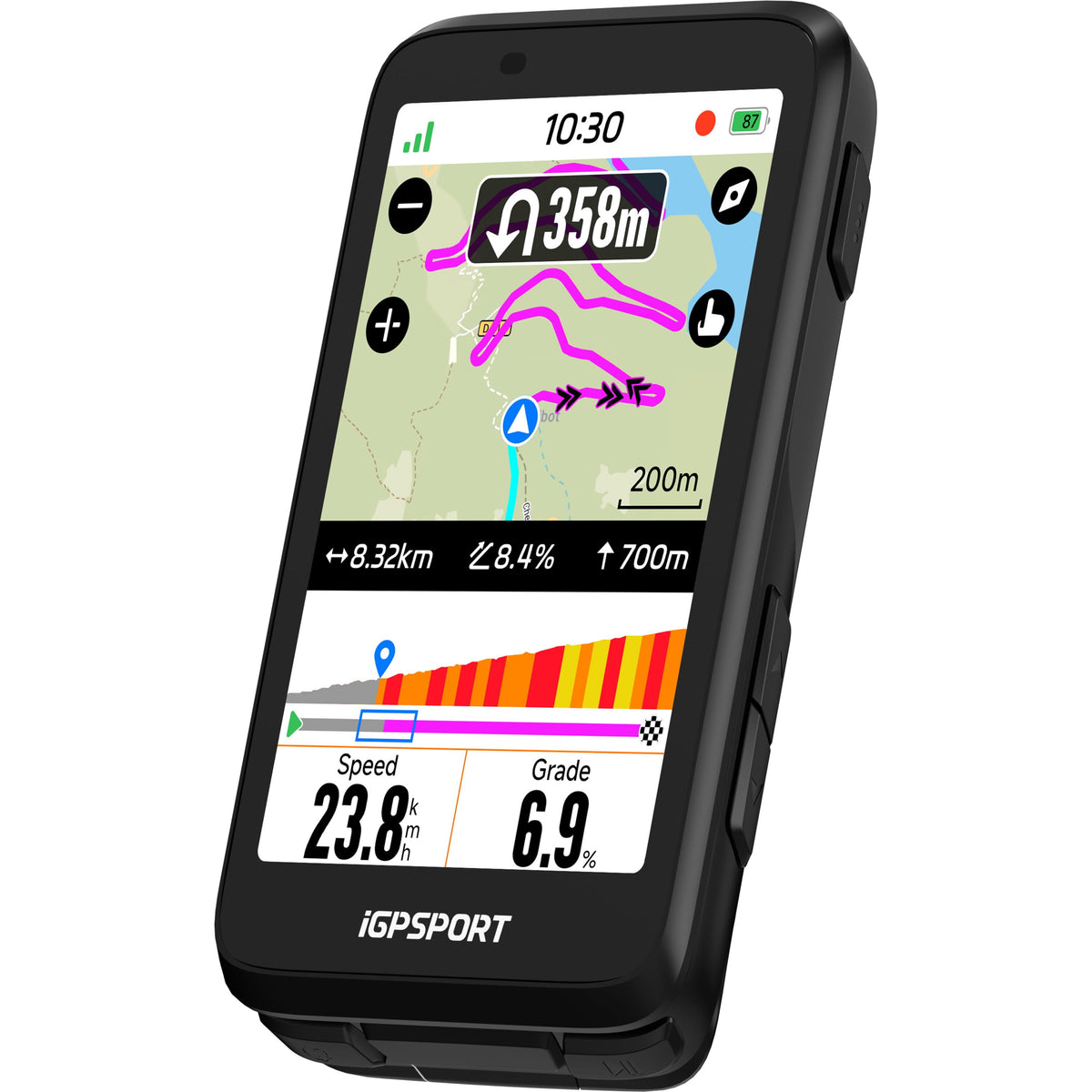 IGPSPORT GPS Cycling Computer BiNavi - black