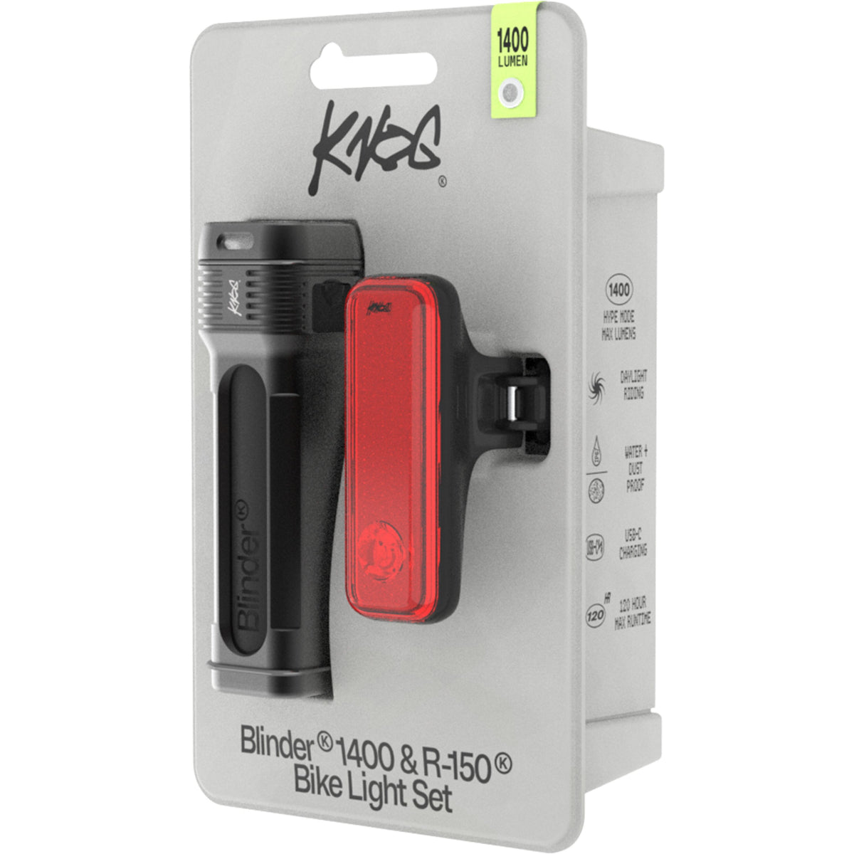 Knog Blinder Pro 1400 Front Light + R150 Rear Light