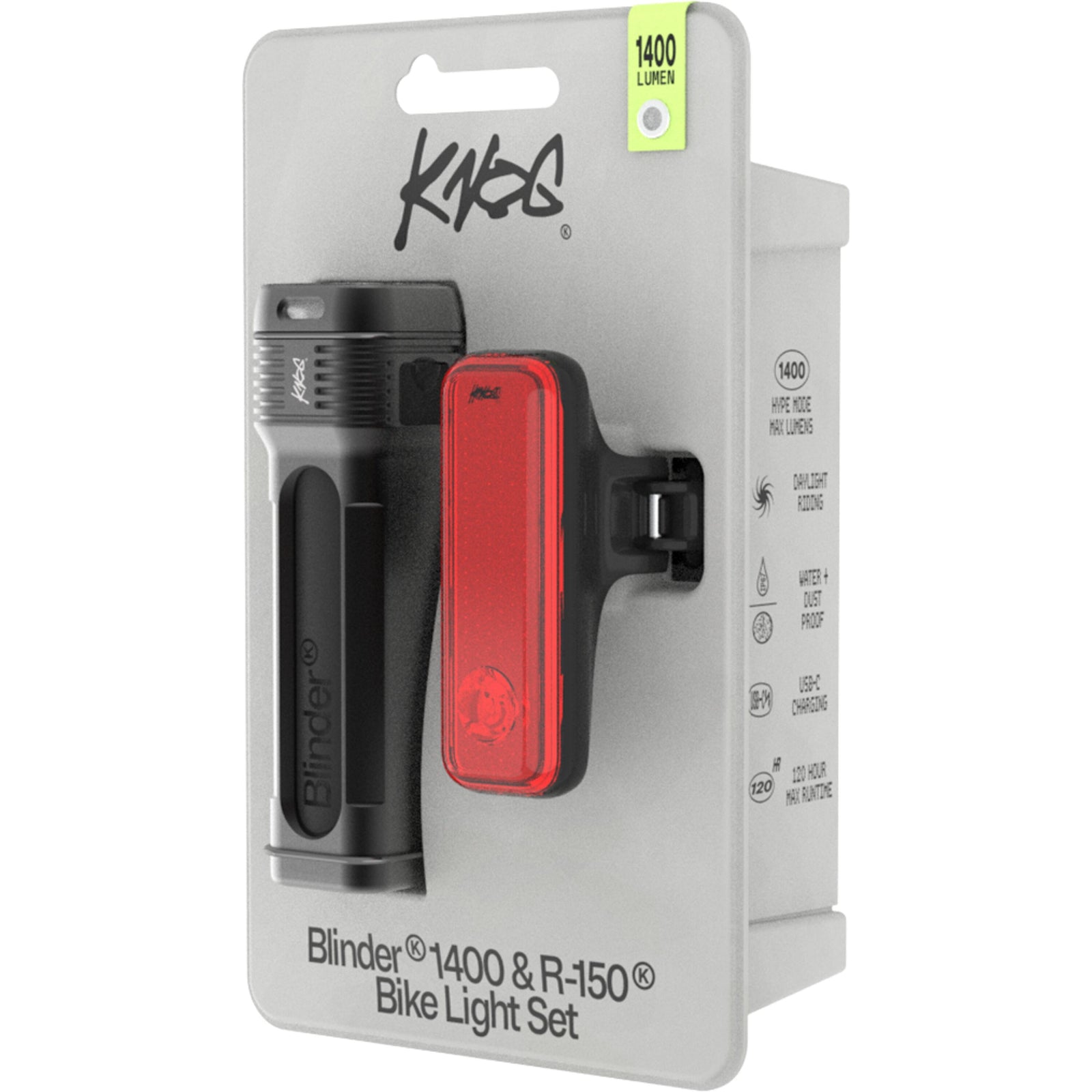 Knog Blinder Pro 1400 Front Light + R150 Rear Light