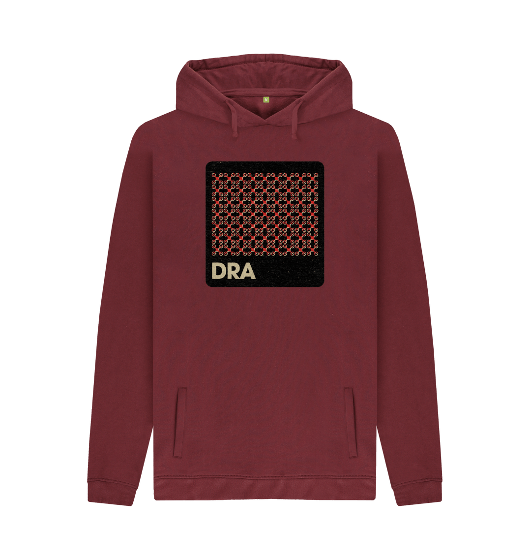 Red Wine Printed Hoody Front
