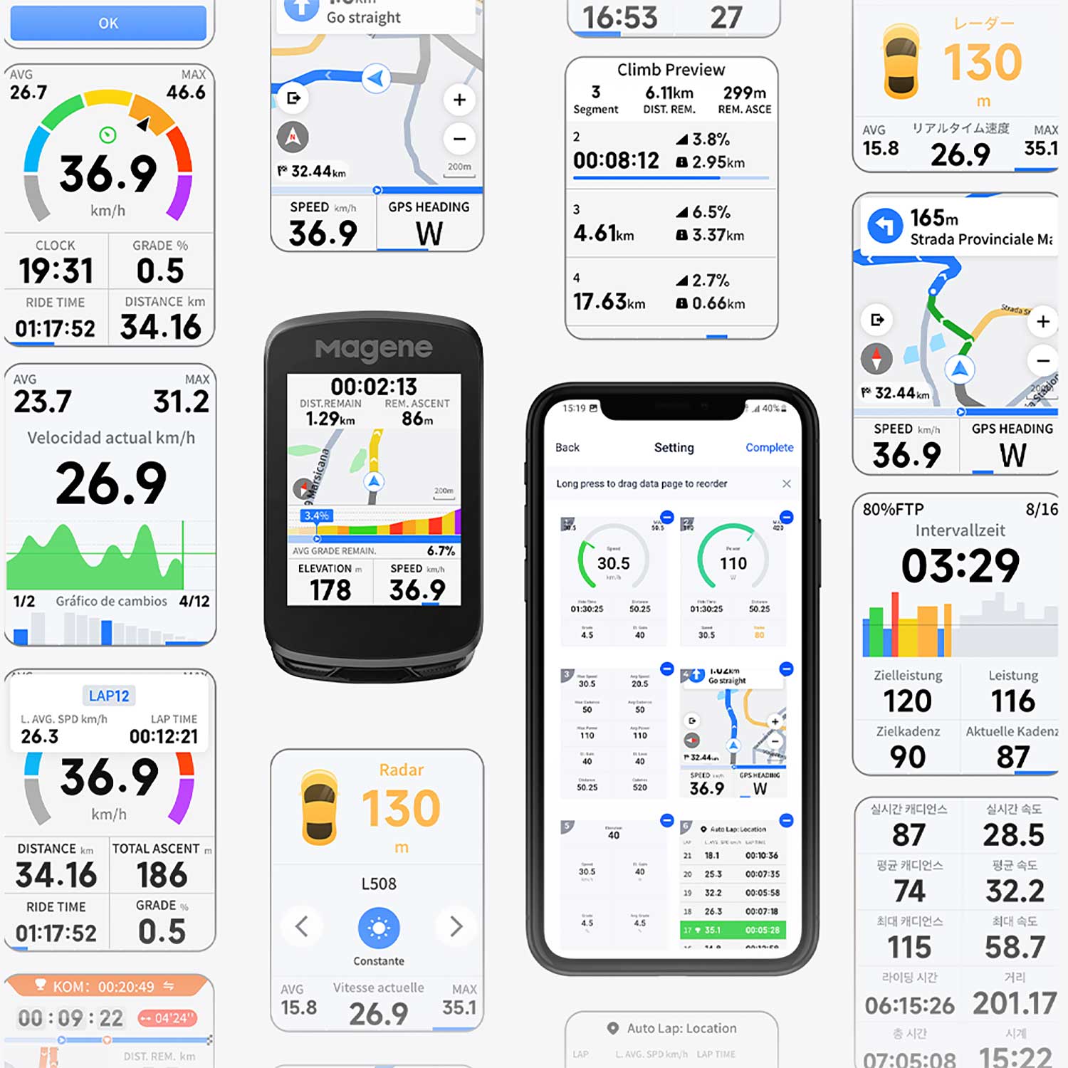 Magene C606 V2 Smart GPS Bike Computer