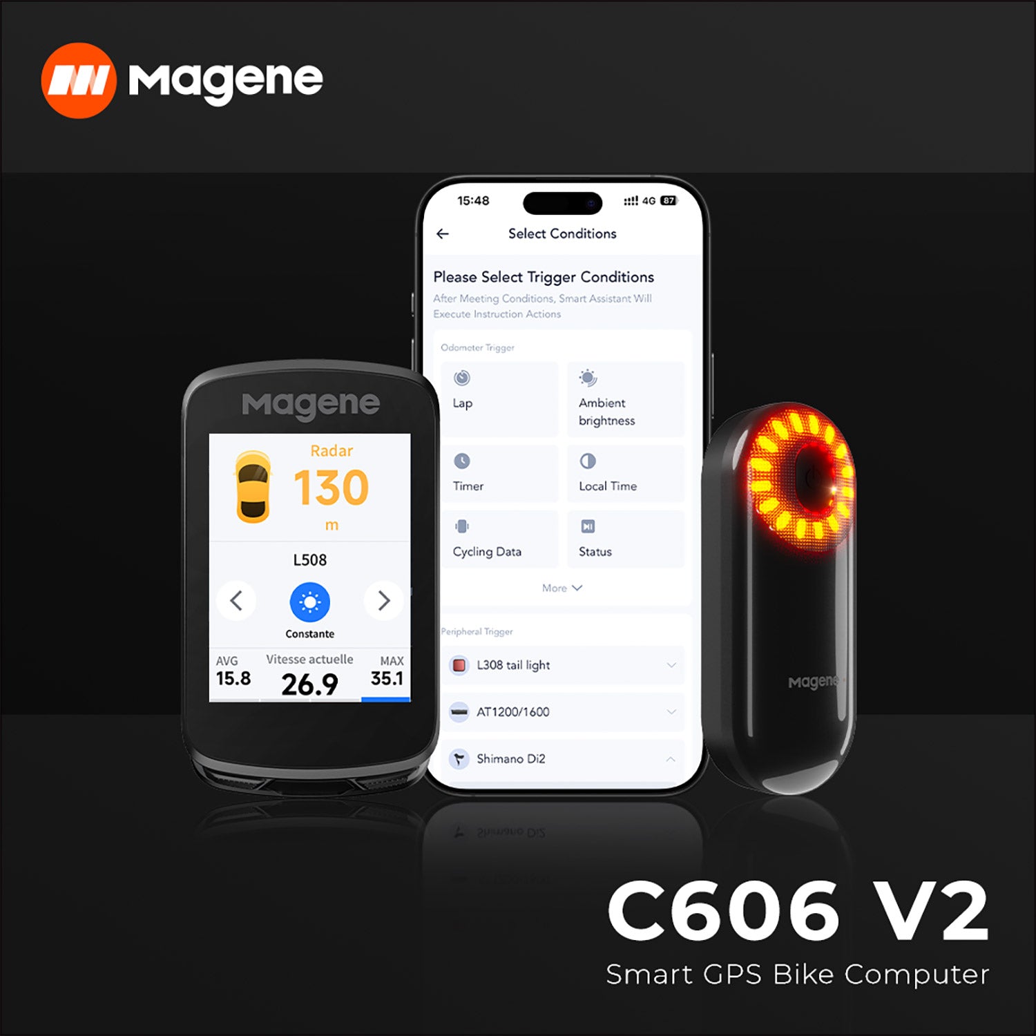 Magene C606 V2 Smart GPS Bike Computer