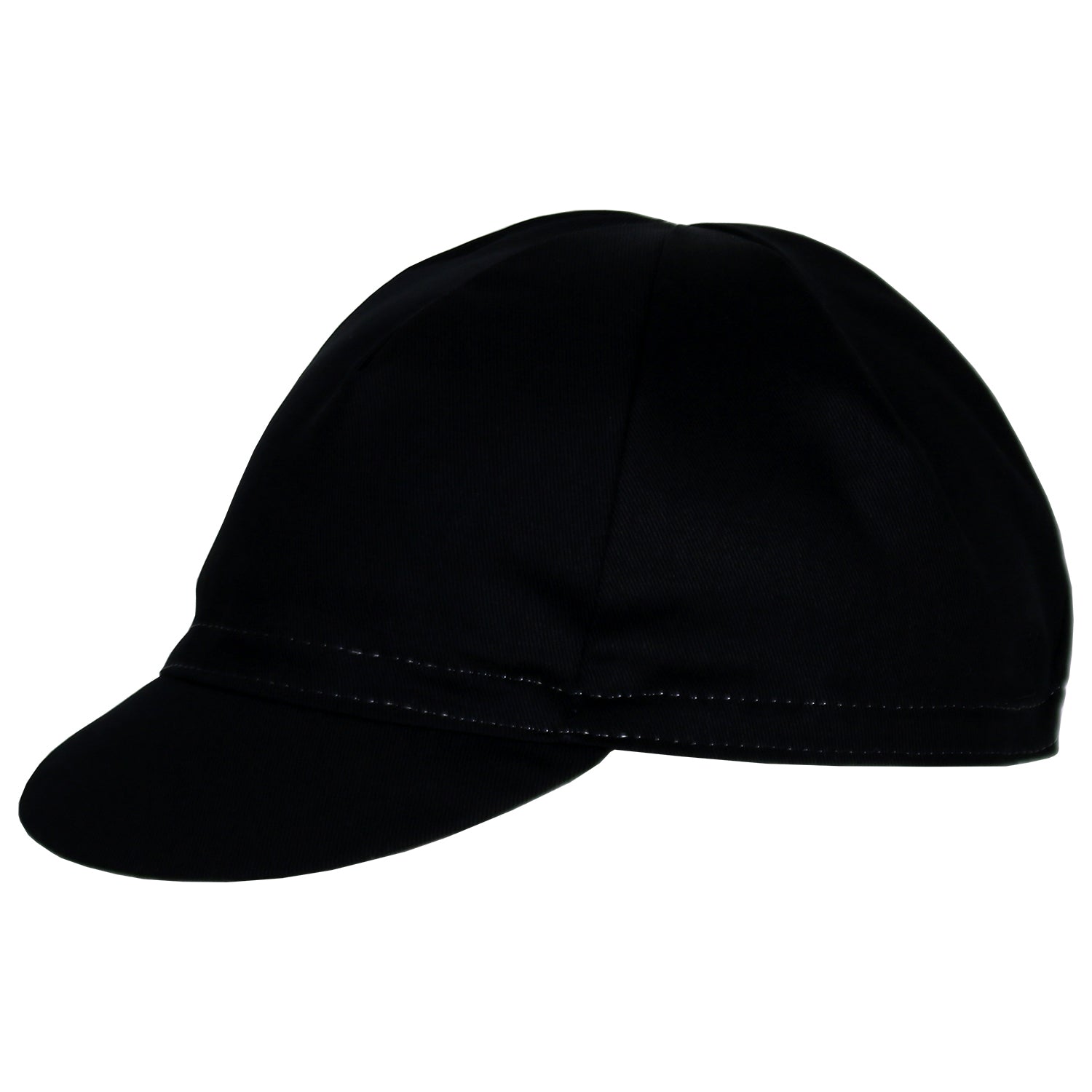 Black Cycling Cap - plain (no logo)