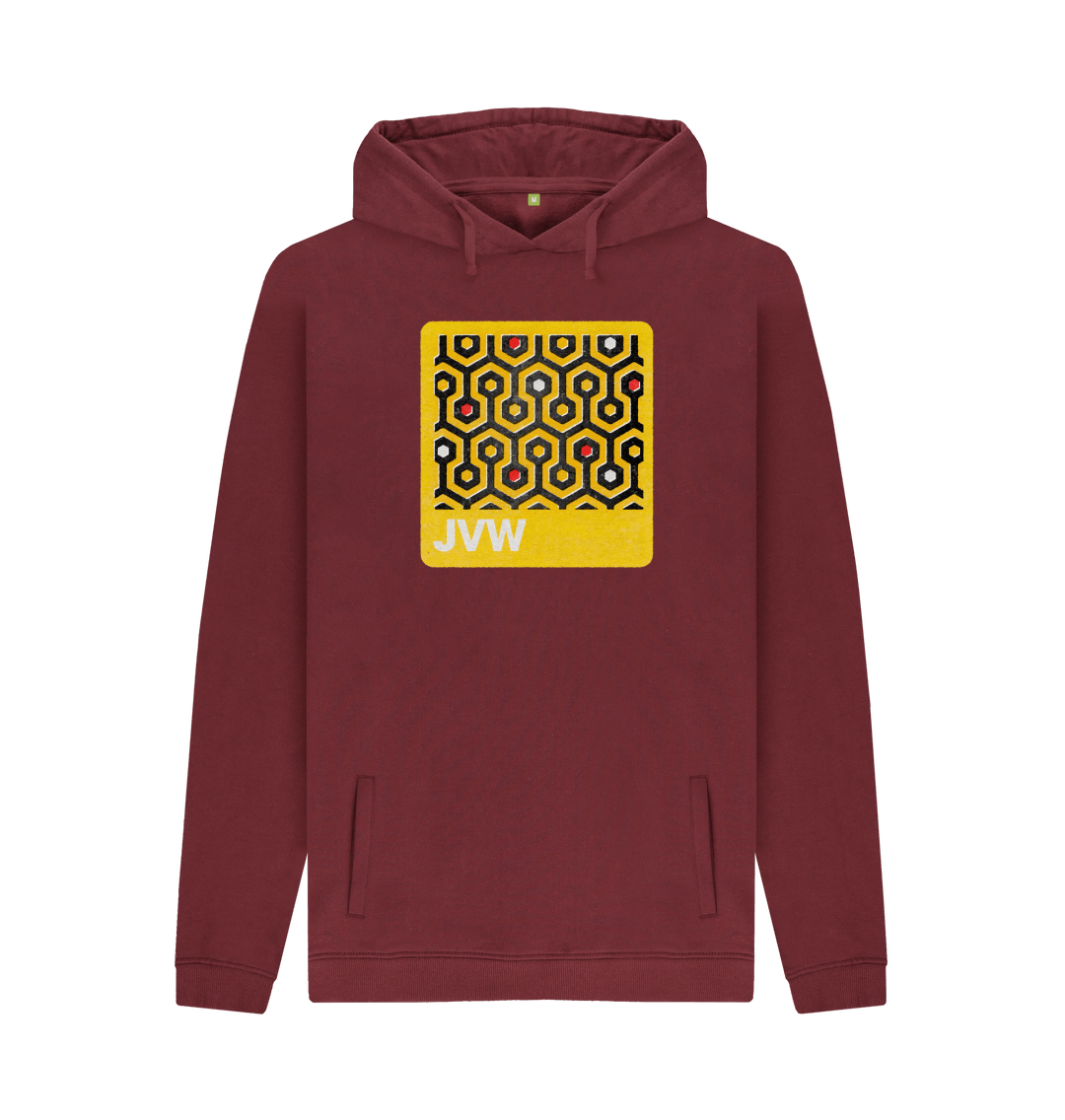 Red Wine Printed Hoody Front