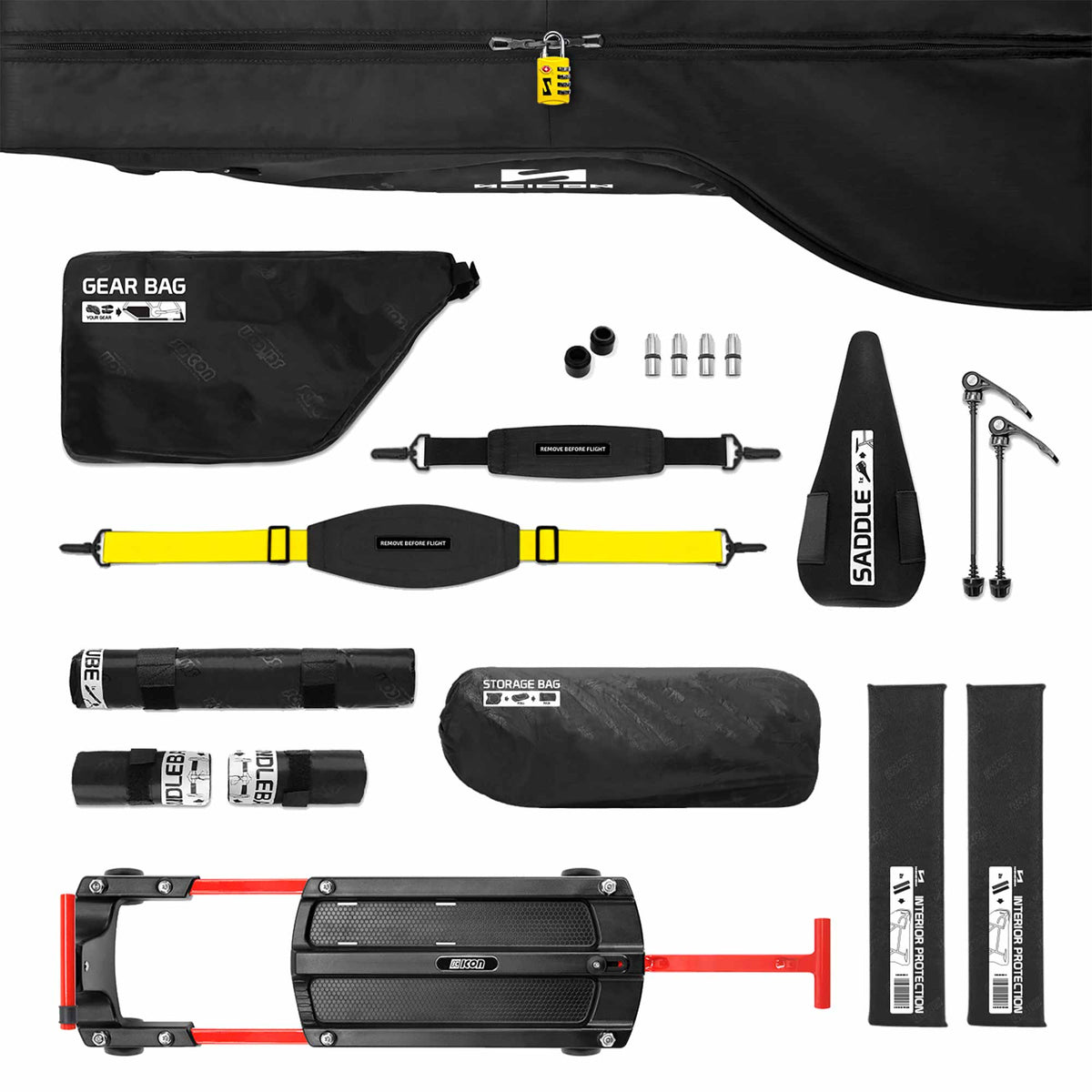 Scicon Aerocomfort 3.0 Maillot Jaune Road Bike Travel Bag