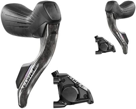 SRAM Force Shift/Hydraulic Disc Brake AXS E1 W/ Flat Mount 20mm SS Hardware