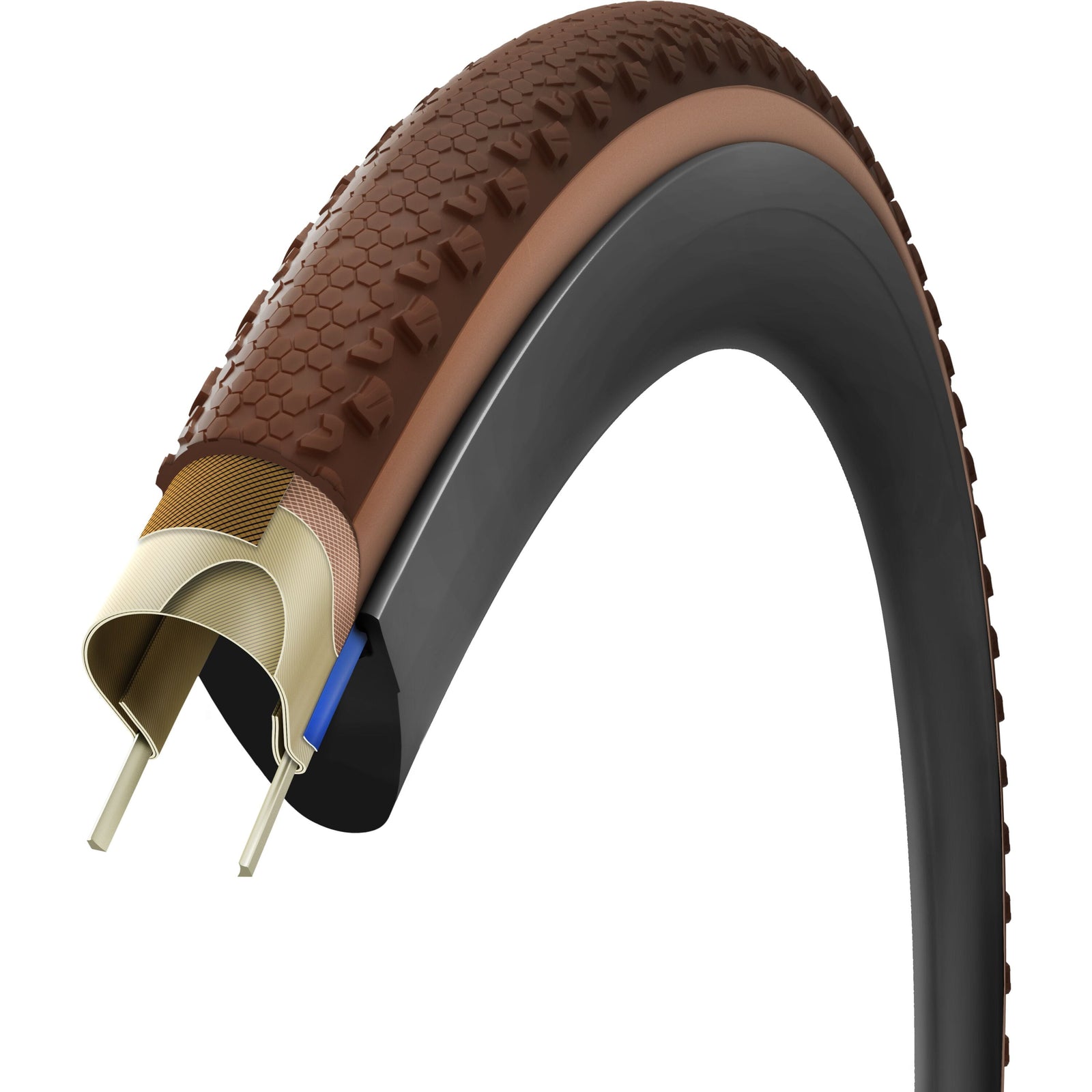 Vittoria Terreno Pro T30 Fine Loose 700x45c Gravel Race Natural Brown Tubeless Ready Tyre