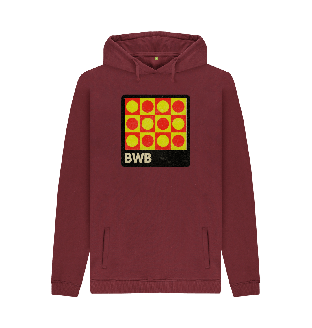 Red Wine Printed Hoody Front
