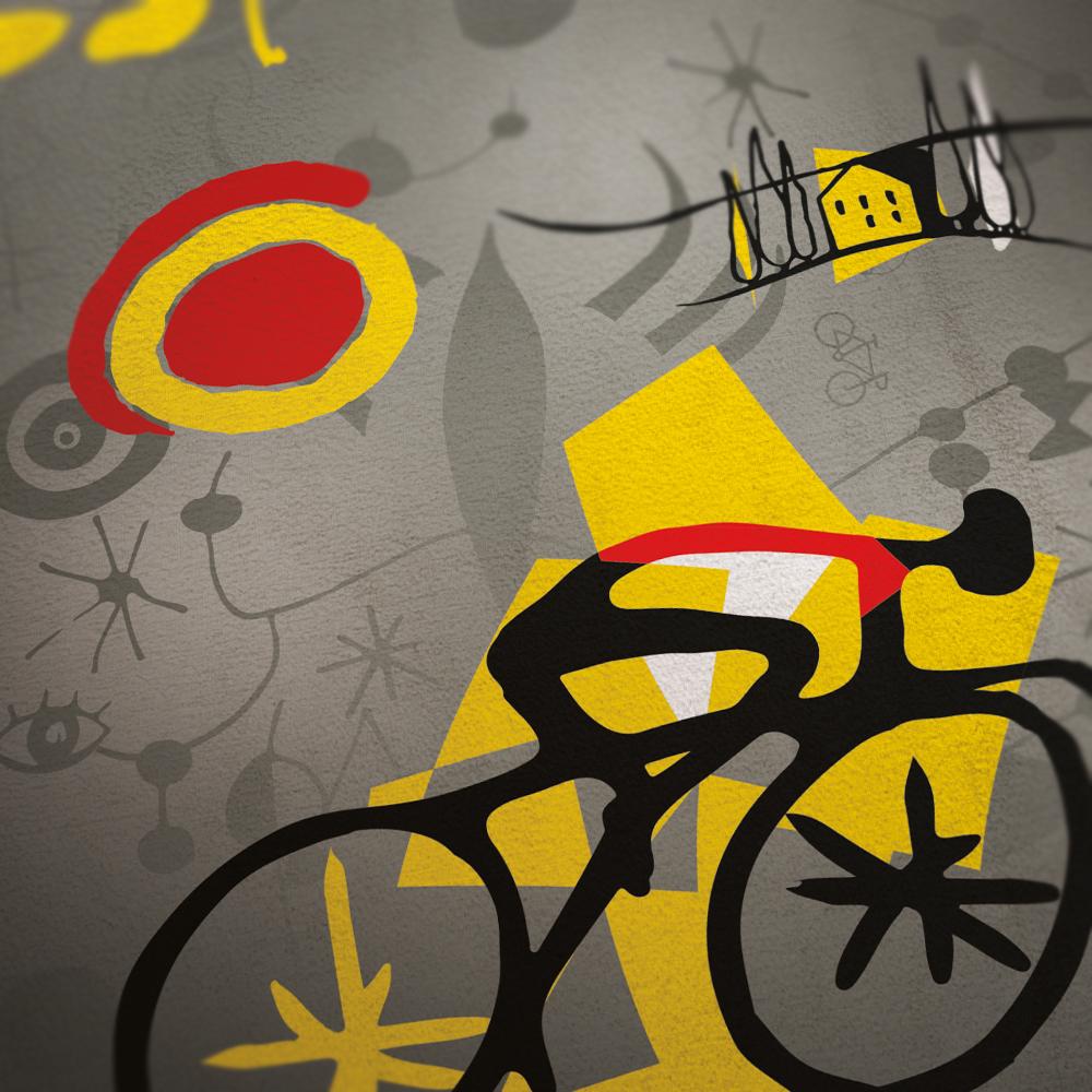 Vuelta a Espana 'Miró' Cycling Poster Posters The Northern Line 