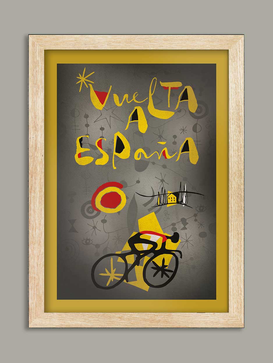 Vuelta a Espana 'Miró' Cycling Poster Print