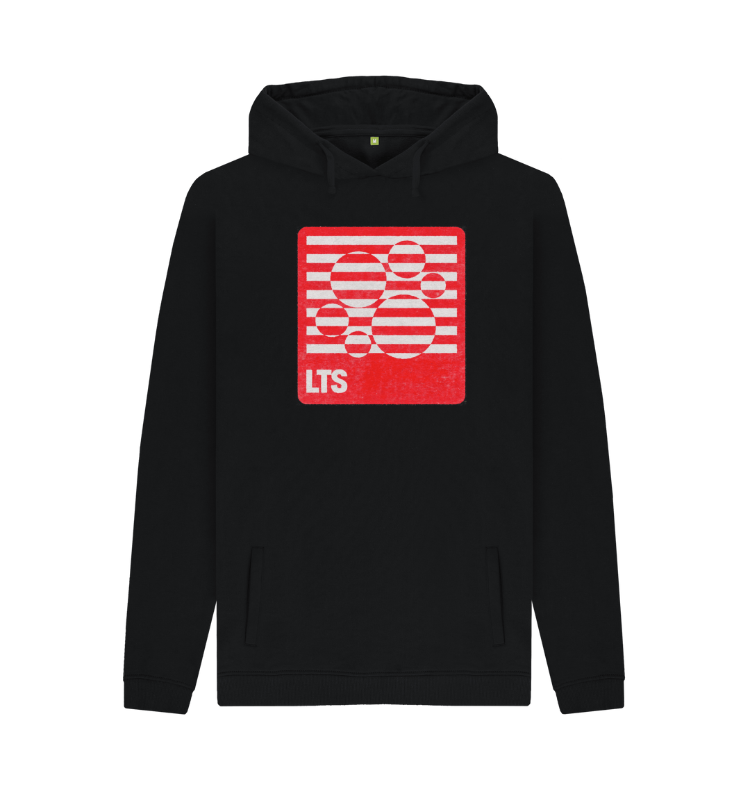 Black Printed Hoody Front