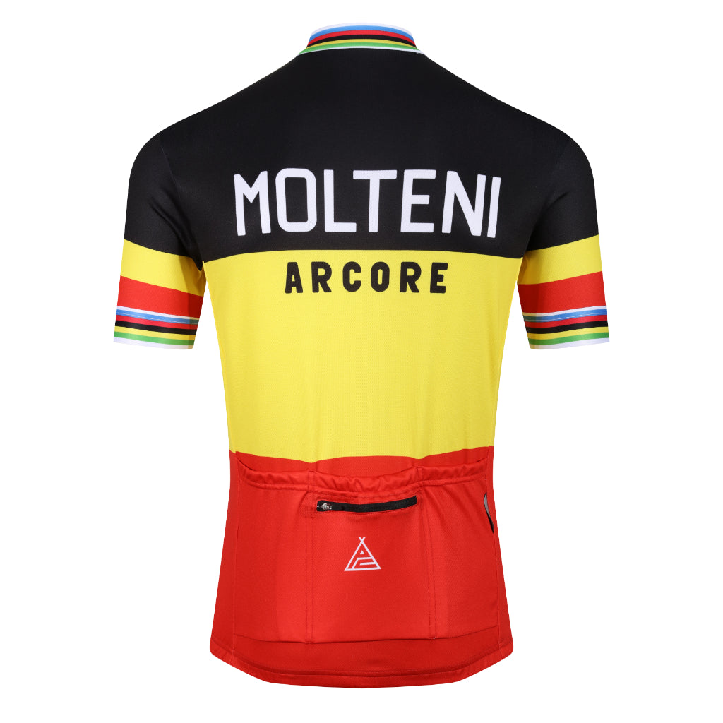 Ensemble cuissard vélo et maillot cyclisme pro vintage MOLTENI Aero Ensemble cuissard vélo et maillot cyclisme pro vintage MOLTENI Aero