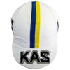The KAS Retro Cap Features a Blue and Yellow Ribbon