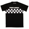 Service Courses Checkerboard Black T-Shirt