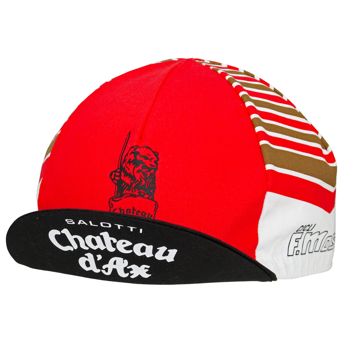 Peak up, front view of the Chateaux D'Ax Salotti F. Moser Retro Cotton Cap