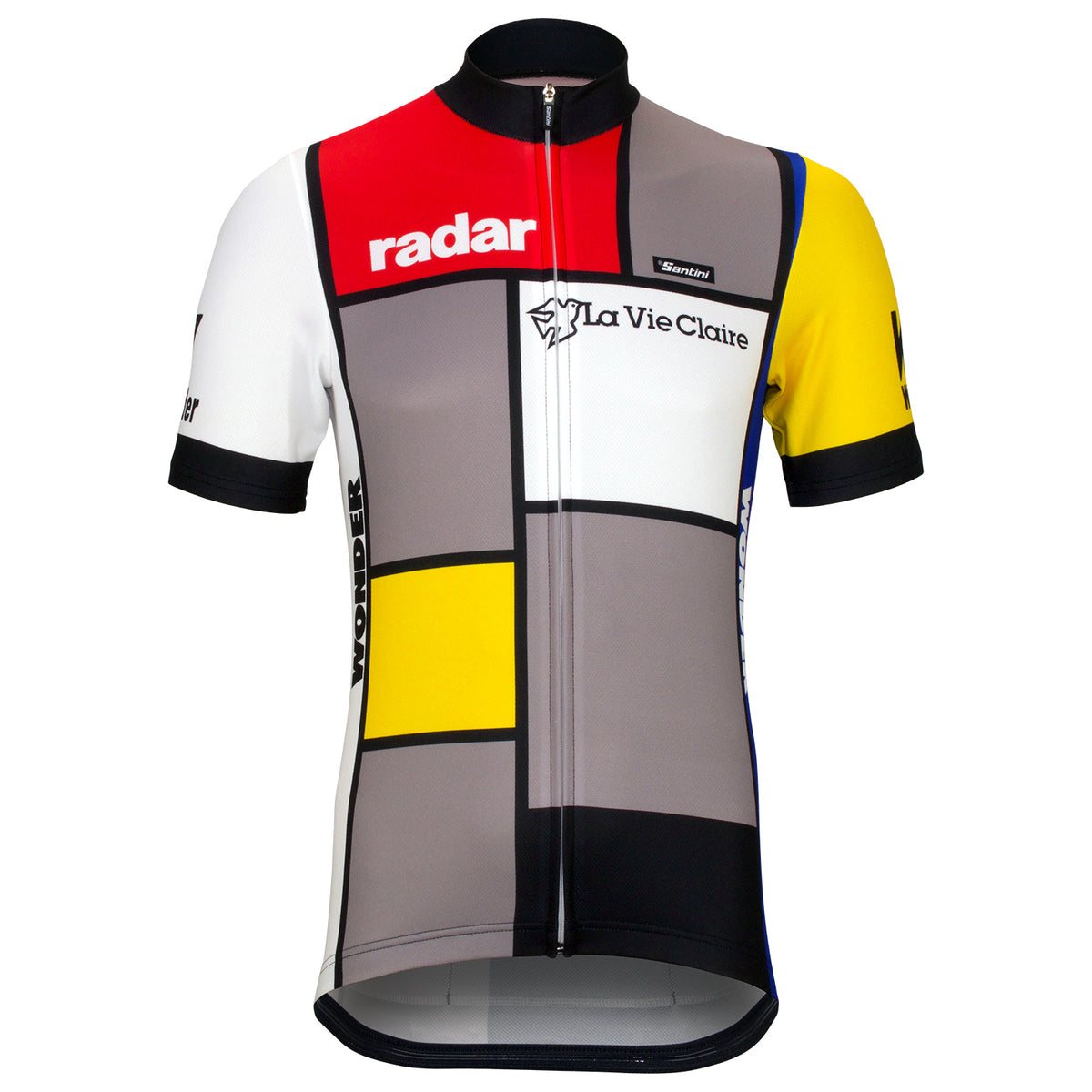 Vintage 1986 La Vie Claire–Radar cycling team shirt 80's Santini Size L | UK