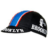 Brooklyn Retro Black Cotton Cycling Cap