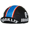 Brooklyn Retro Black Cotton Cycling Cap