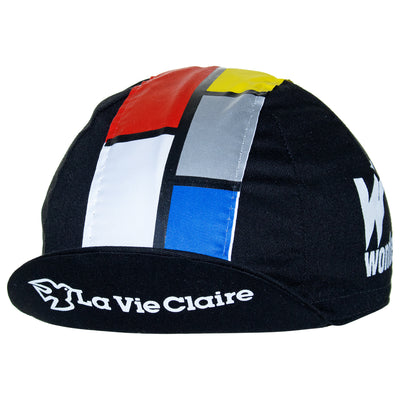 La Vie Claire/Wonder/Radar Retro Black Cotton Cycling Cap