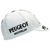 Peugeot BP Retro White Cotton Cycling Cap