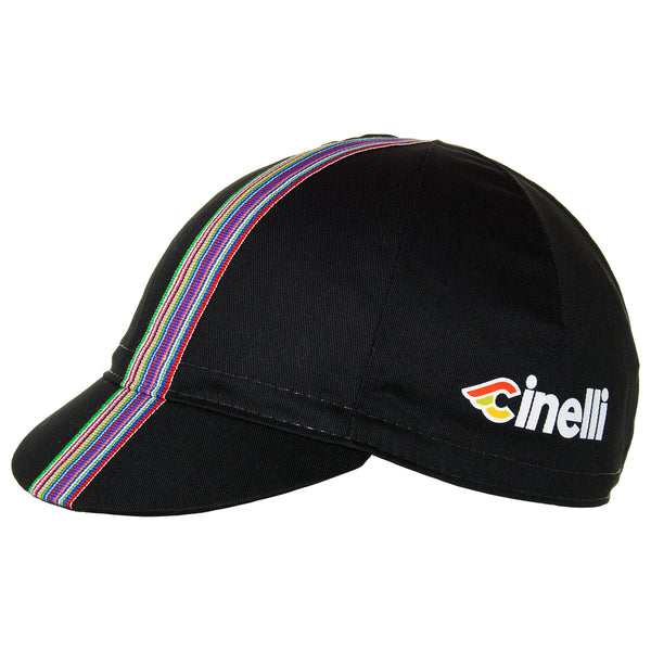 Cinelli Ciao Black Cotton Cycling Cap Prendas Ciclismo