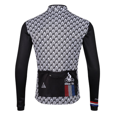 Bordeaux Paris Retro Long Sleeve Jersey