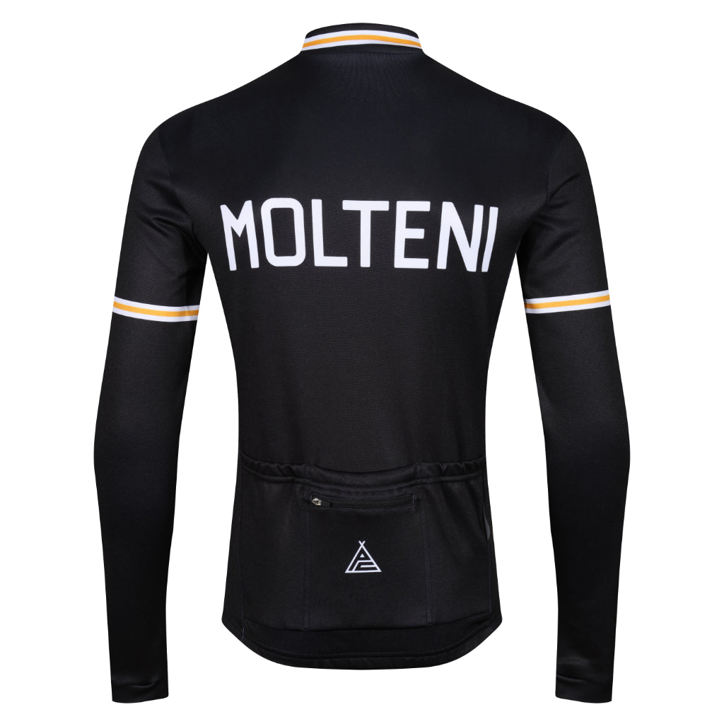Molteni Black Retro Long Sleeve Jersey