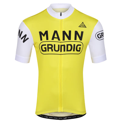 MANN-Grundig Yellow Retro Team Jersey