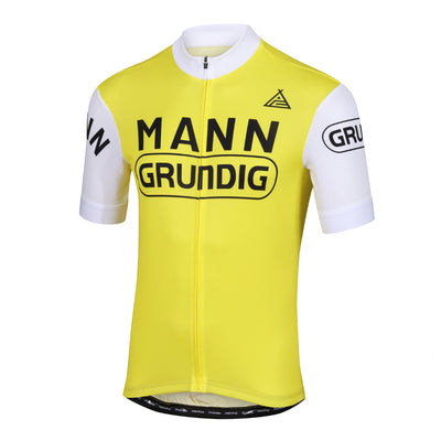 MANN-Grundig Yellow Retro Team Jersey