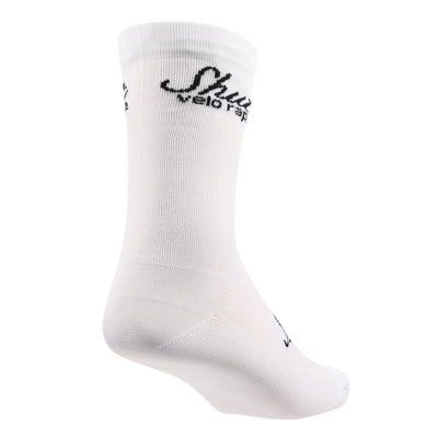 Shutt White Cycling Socks