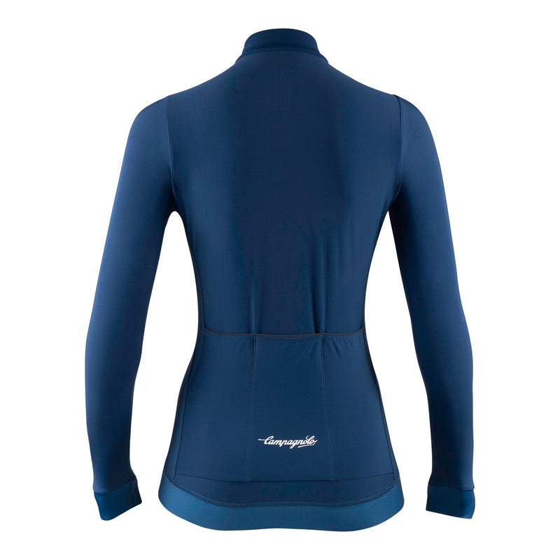 Women's Campagnolo Croce d'Aune Thermal Jersey - Dark Blue