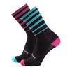 Nalini Gravel Socks - Black/Turqouise/Pink