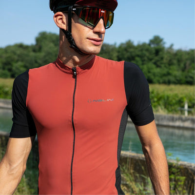 Nalini New Sun Block Jersey - Red Brick