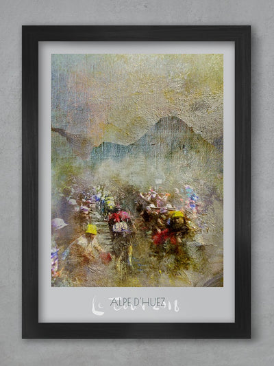 Alpe d'Huez cycling poster