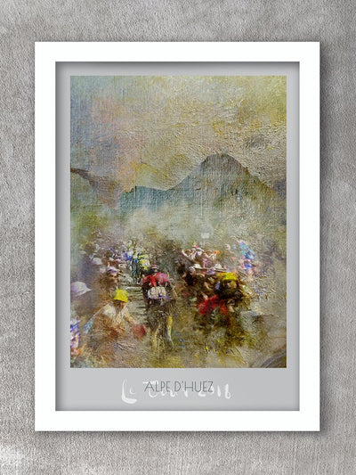 Alpe d'Huez cycling poster