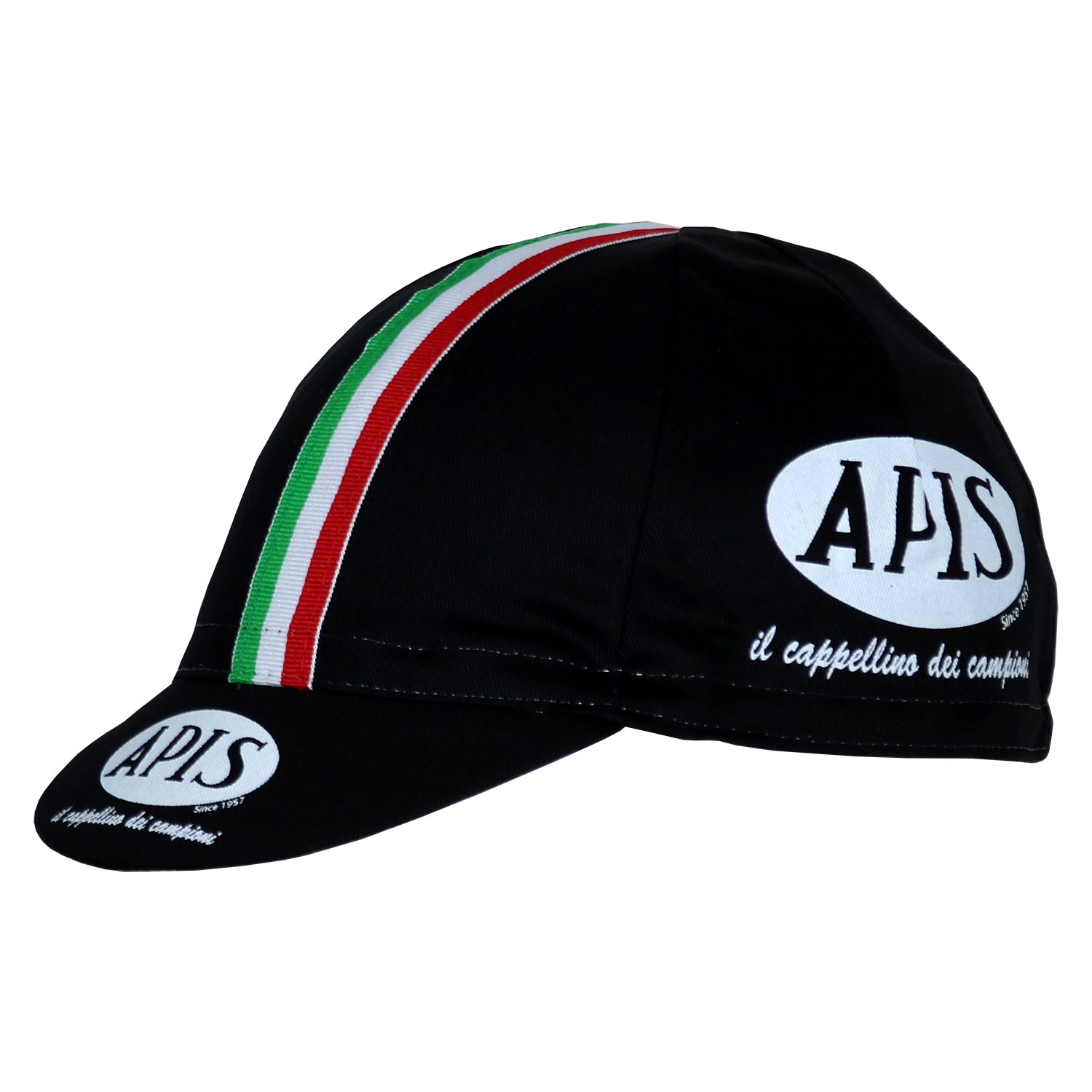 Black / Italian Cycling Cap