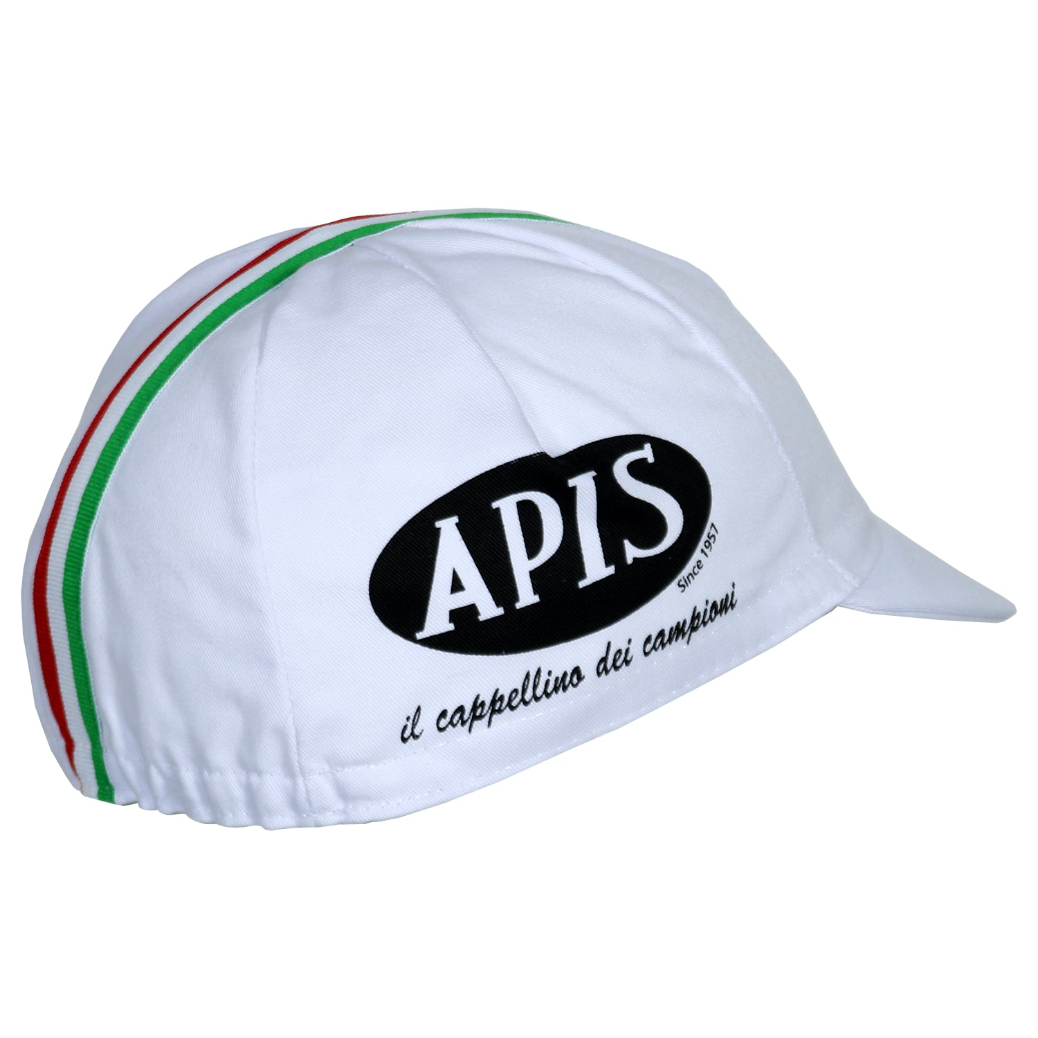 White / Italian Cycling Cap