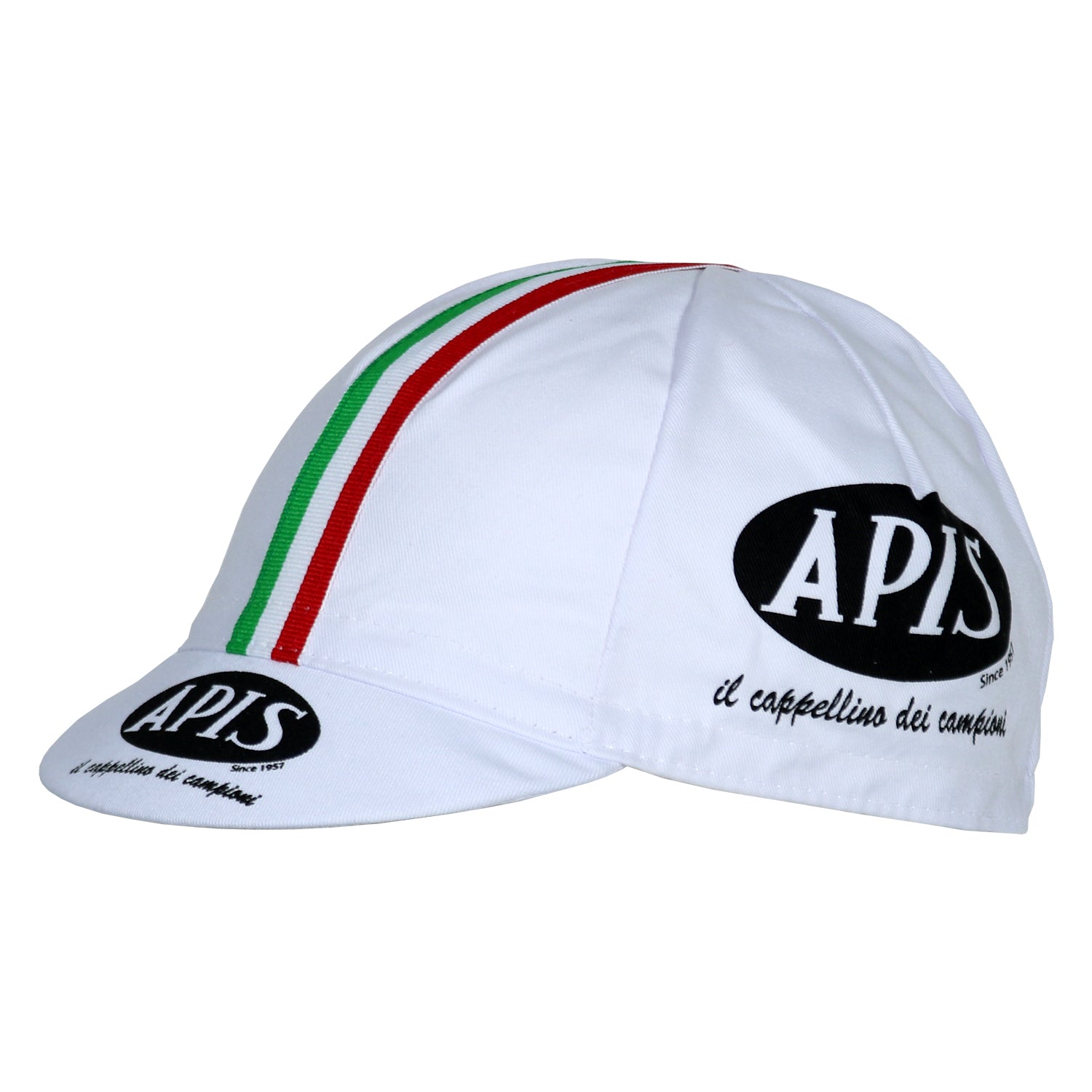 White / Italian Cycling Cap