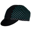 Bianchi Cycling Cap - Neon Celeste Polka