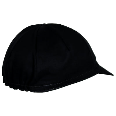 Black Cycling Cap