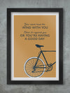 Cycling Quote Print
