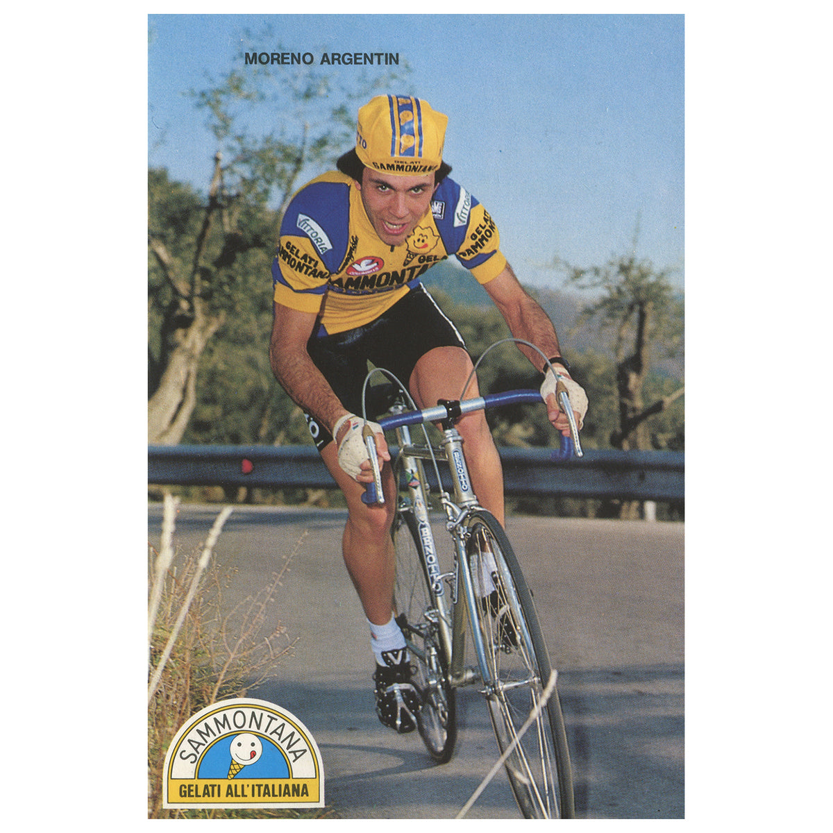 Moreno Argentin - il Capo - riding for the Gelati Sammontana team.