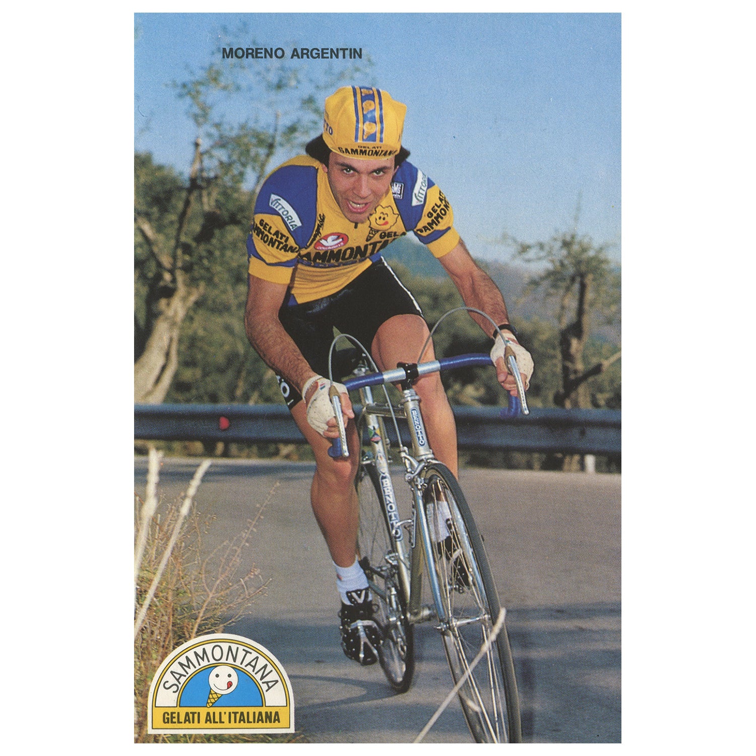 Moreno Argentin - il Capo - riding for the Gelati Sammontana team.