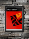 Paris-Roubaix Geometric poster. Paris Roubaix Cycling Poster Print - Cycling Classics. The iconic race christened 'The Hell of the North' when the course was reviewed post Great War when the ravages of the conflict had left such an indelible mark of destruction. These days that 'Hell' is reflected by the sheer demands of the race and the potential for puncture, mechanical failures and the energy sapping pavé sections. It's a race that demands so much form the cyclists and captivates so many fans.