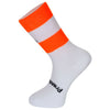 Prendas Ciclismo Orange & White Coolmax Socks