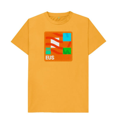 Mustard Euskaltel\\Euskadi Abstract Retro Team T-shirt
